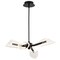 Nuvo Sedona, 27 Inch 4 Light LED Chandelier, Matte Black, Silk Screened Acrylic Lens 62/2283 - alternate 6